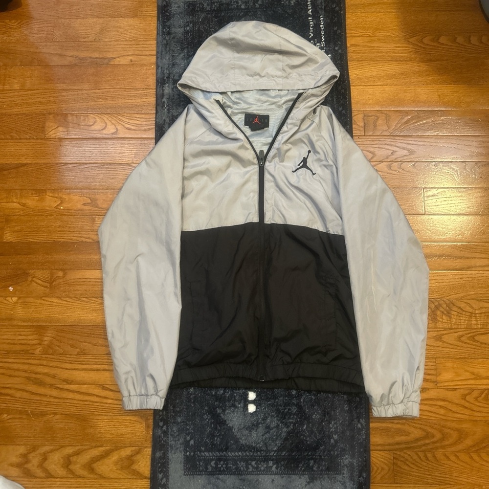 Jordan Kids Raincoat - Black and Gray